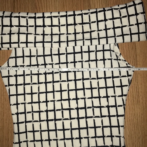 Nice black and white fitted dress size small. - Picture 2 of 6